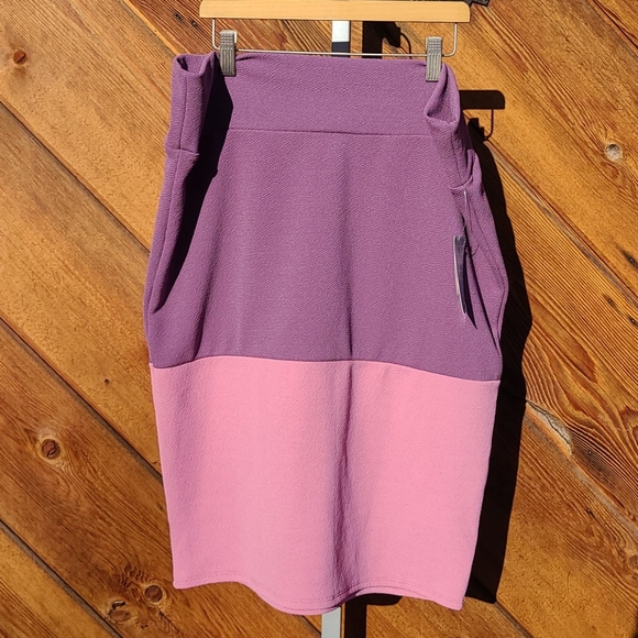 Lularoe Cassie pencil skirt purple and pink